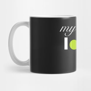 My Love Life Tennis Mug